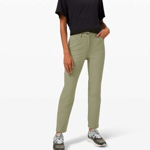 Lululemon Olive Green City Sleek 5 Pocket Pants